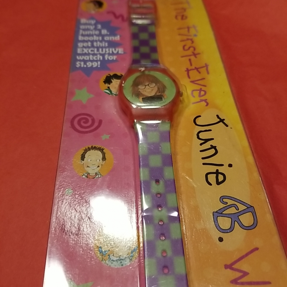 JUNIE B watch still in pack near collectible